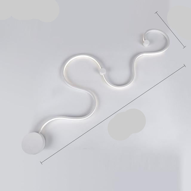 Elegancka nowoczesna lampa ścienna z akrylowym LED do wnętrz