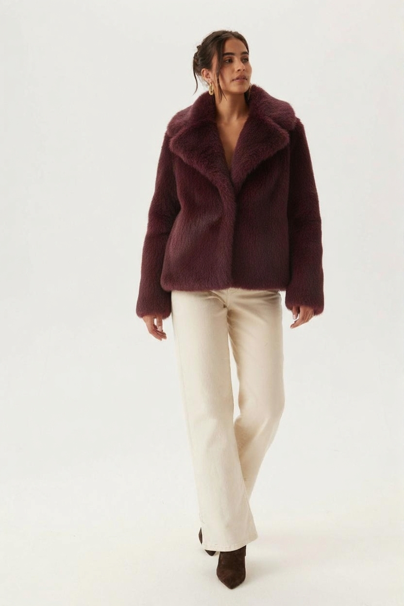 Veste en Fausse Fourrure Luxe