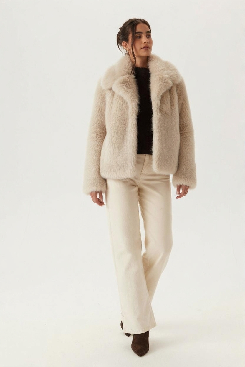 Veste en Fausse Fourrure Luxe