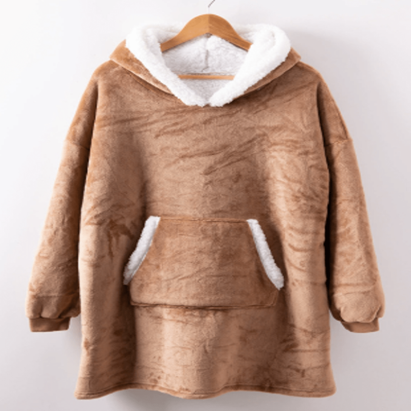 Couverture à capuche en polaire CozyNest pour un confort ultime
