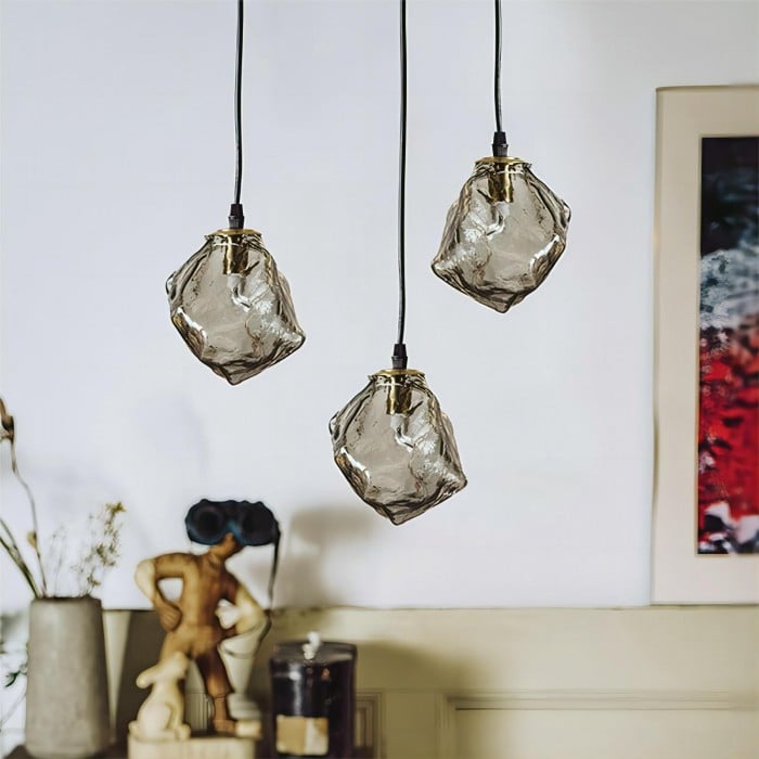 Organic Lava Glass Pendant Light Fixture for Modern Interiors | Rosalyssa