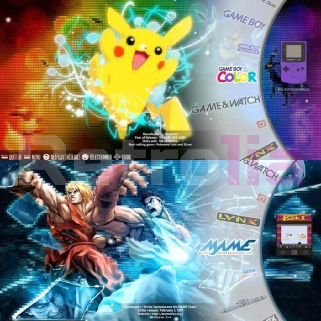 Console de jeu portable rétro pour les fans de jeux classiques