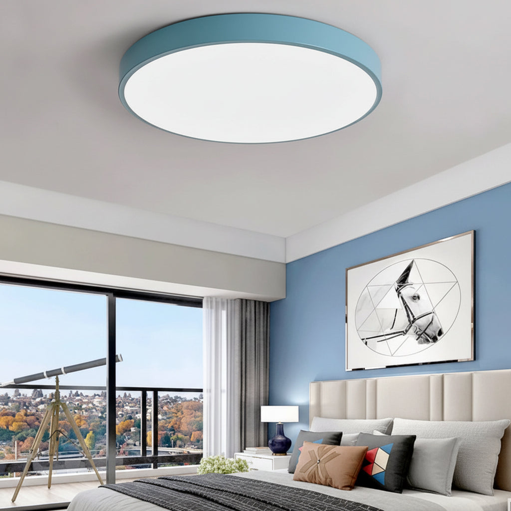Round LED Ceiling Light Modern Flush Mount For Living Room
