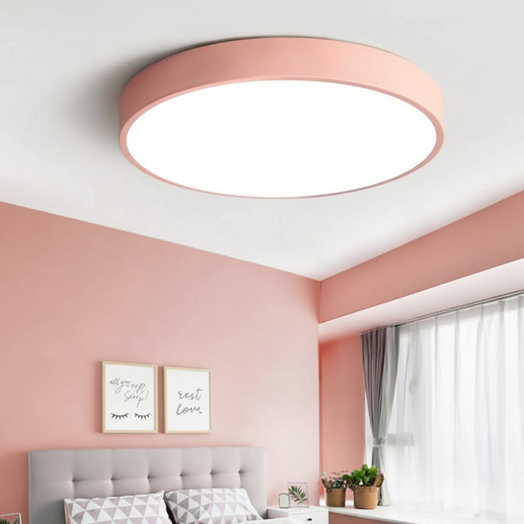 Round LED Ceiling Light Modern Flush Mount For Living Room