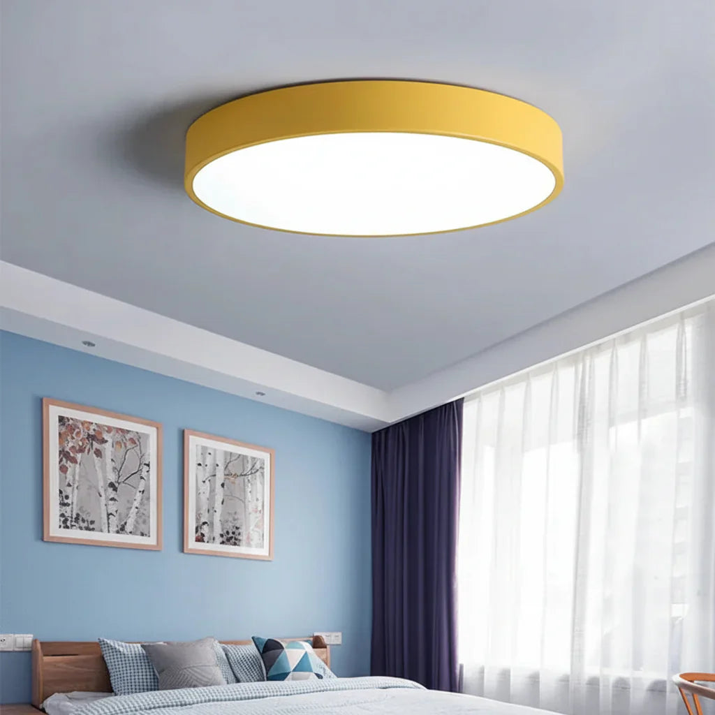 Round LED Ceiling Light Modern Flush Mount For Living Room