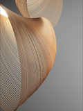 Northcrest Birch Wood Pendant Light With Ceiling Mount