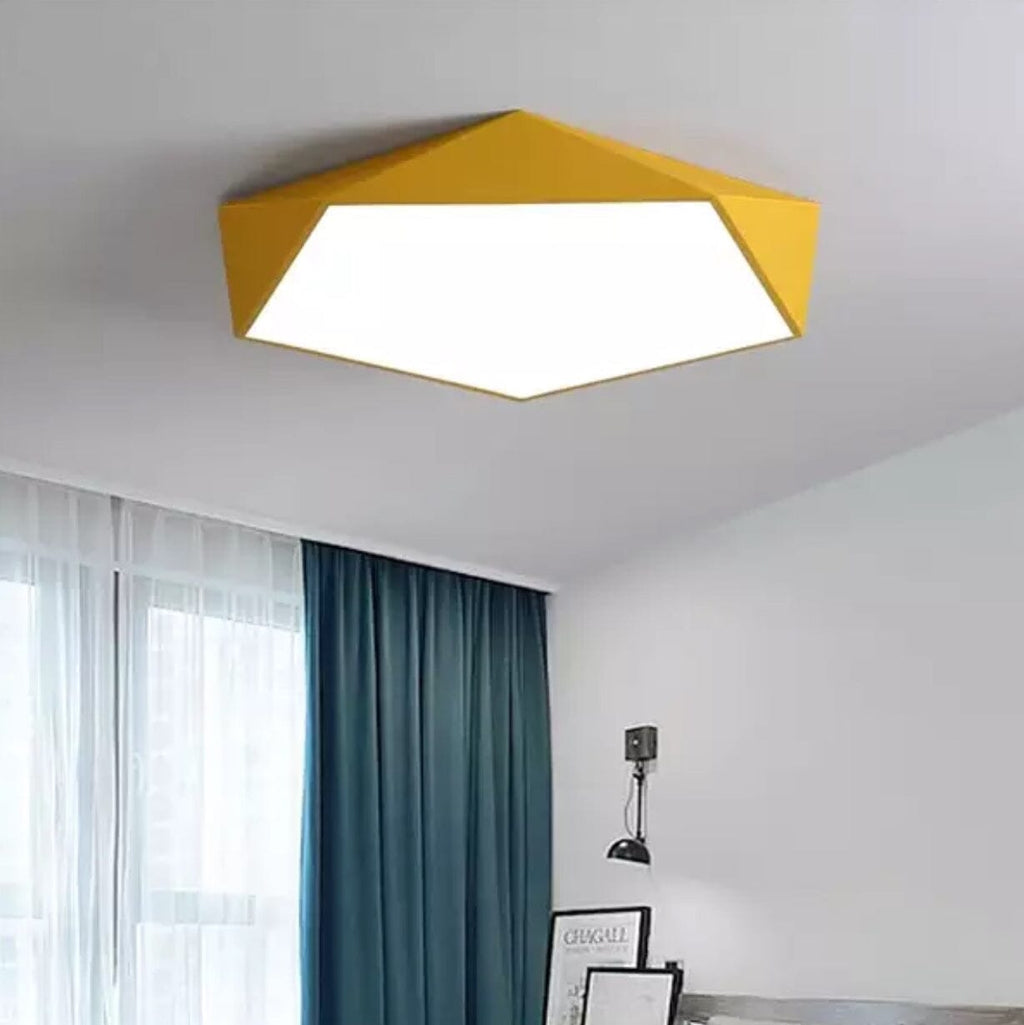 Lampada da soffitto LED Skydor con design geometrico moderno