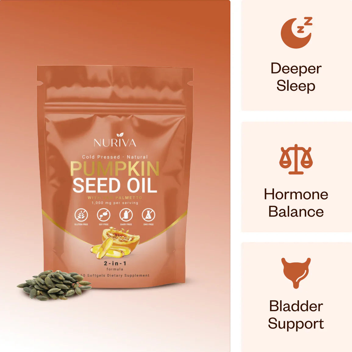 Olej z pestek dyni z palmetto karłowatym i cynkiem