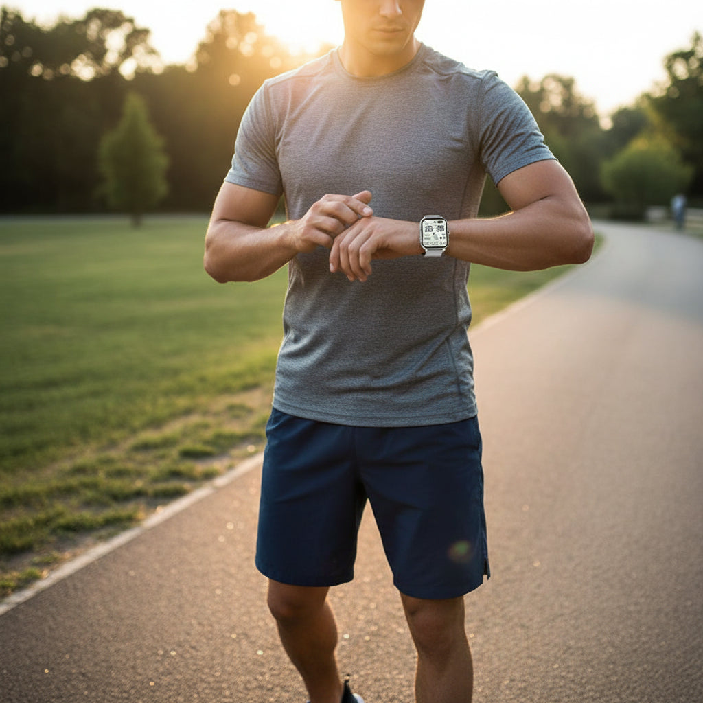 Montre connectée carrée pour le suivi de la forme physique et la surveillance de la santé