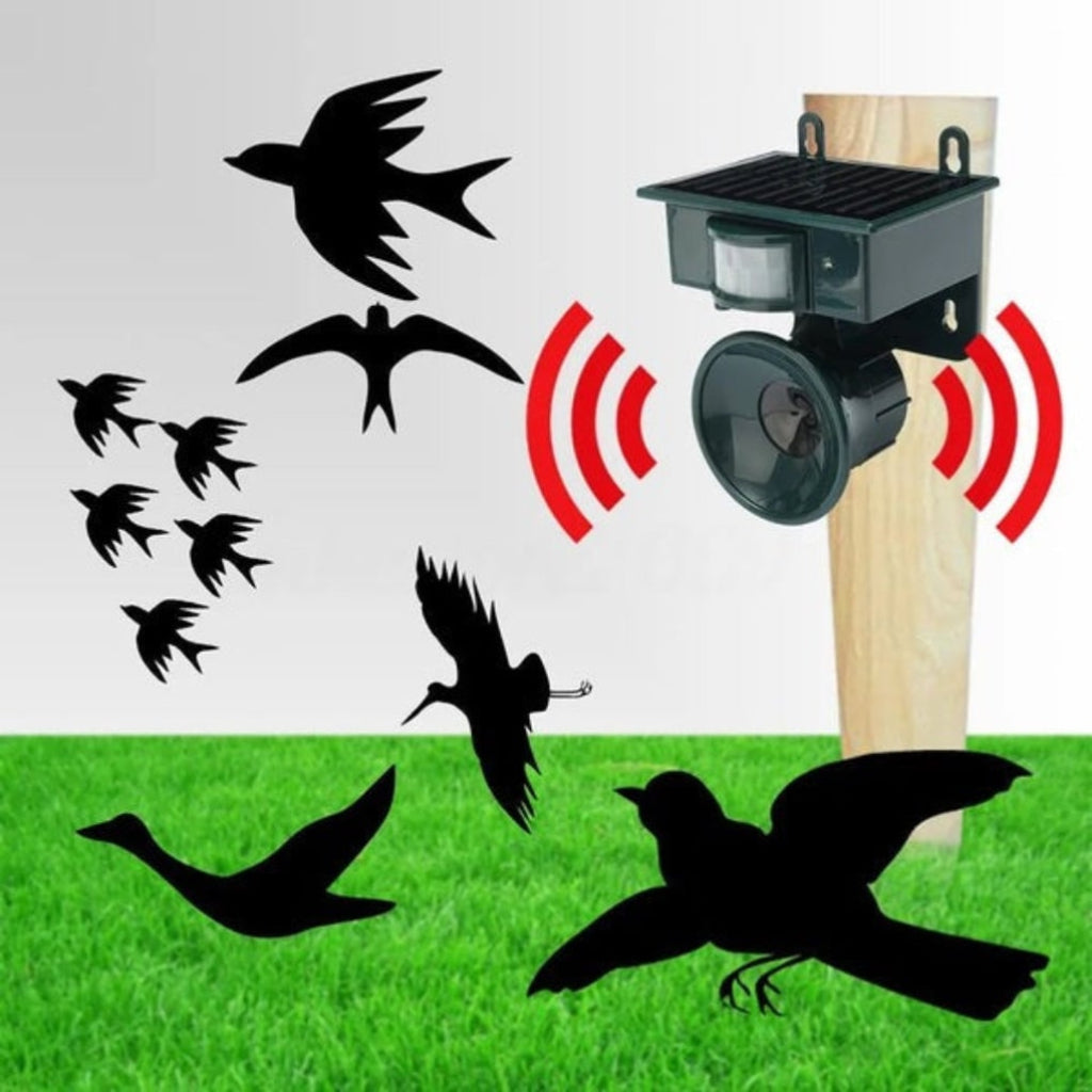 Solar Powered Motion Sensor Bird Deterrent For Outdoor Use