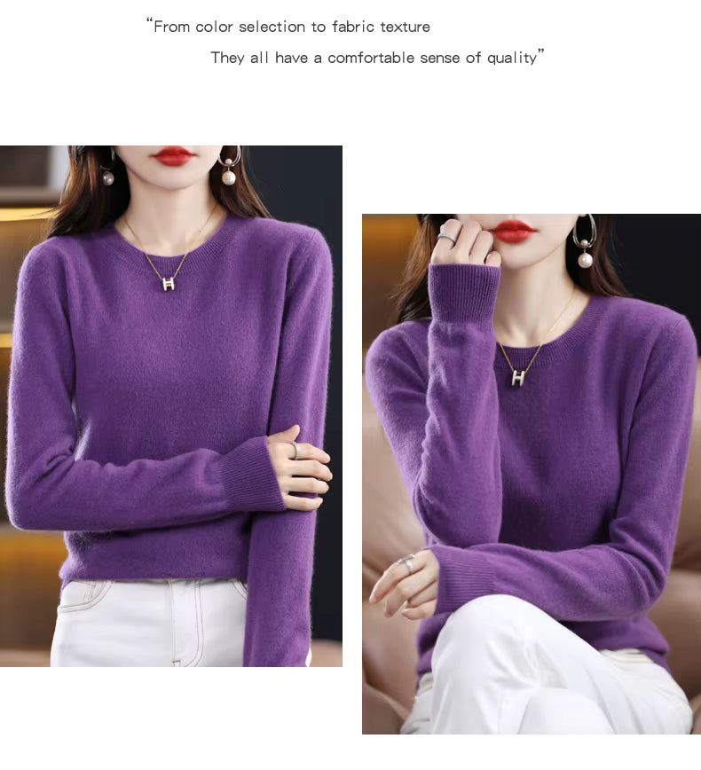 Maglione da donna Nova in 100% pura lana e cashmere Edizione