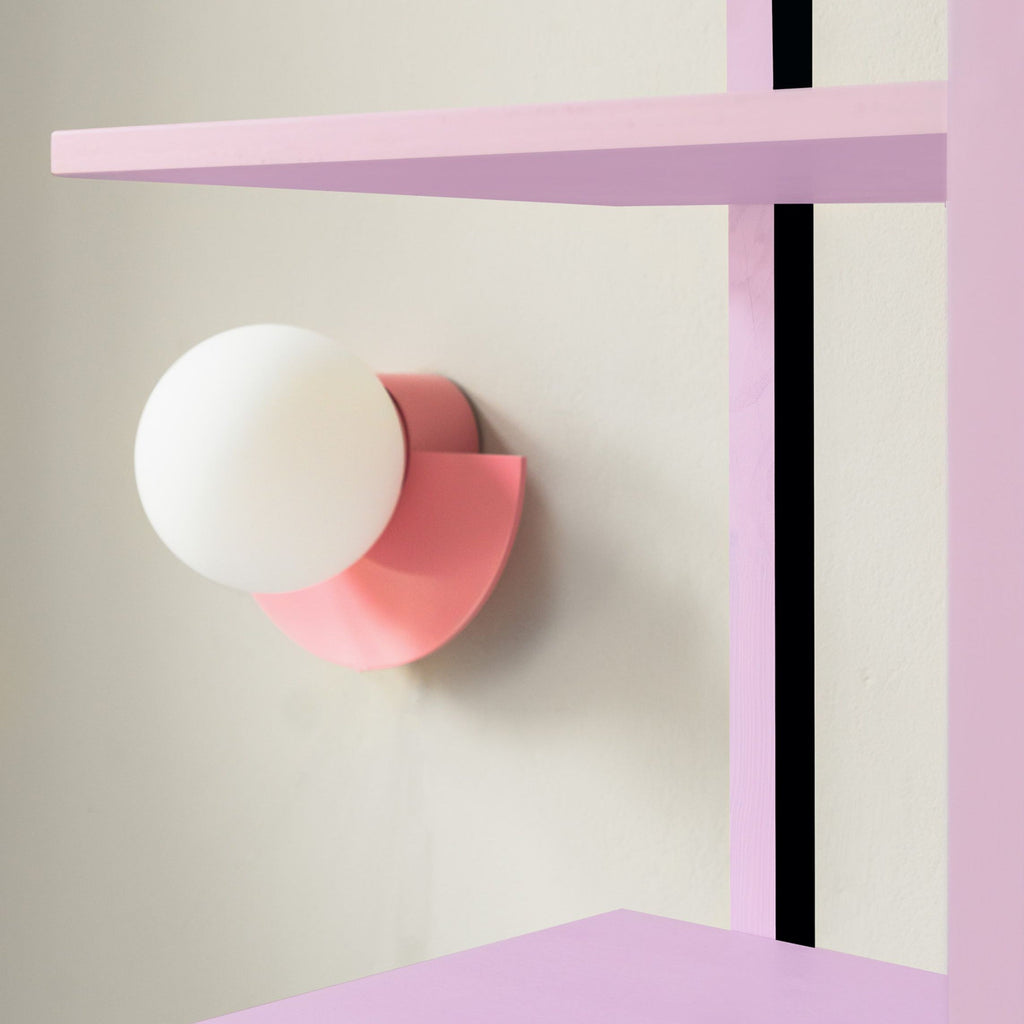 Wall Mounted Sconce Light in Semi Circle Metal With Integrated LED | Rosalyssa