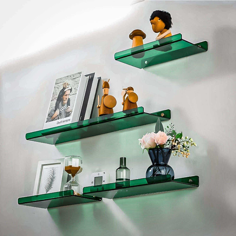 Acrylic Floating Wall Shelf For Modern Display And Storage