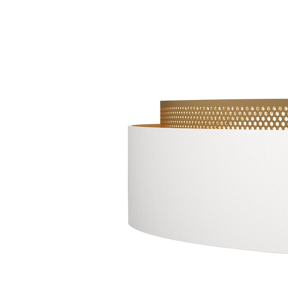 Round Hollow LED -kattolehti 30W 50cm Valkoinen tai Musta Olohuoneeseen ja Kylpyhuoneeseen