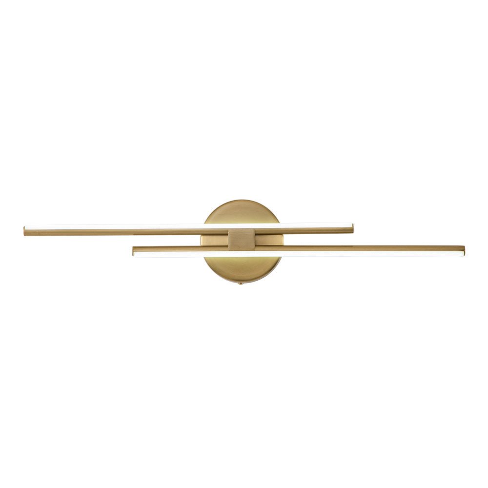 Tira de luz LED para techo 12W blanco frío acabado en latón níquel negro 60-80 cm