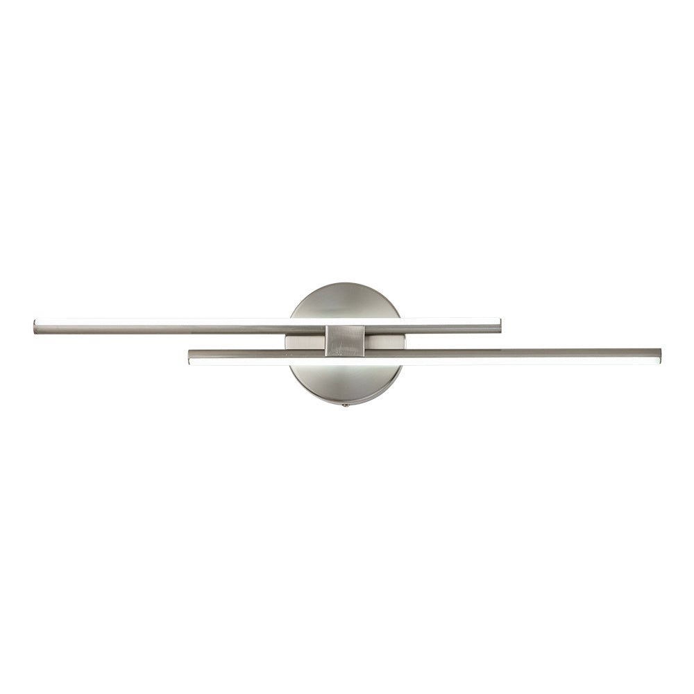 Tira de luz LED para techo 12W blanco frío acabado en latón níquel negro 60-80 cm