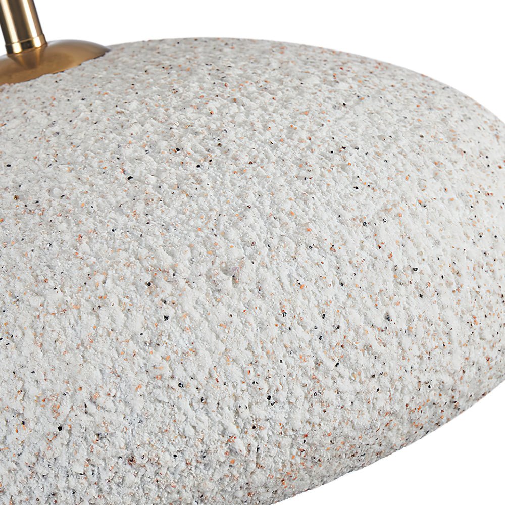 Lámpara de techo nórdica Wabi-Sabi Dome, atenuable con motas, 35 cm para sala de estar