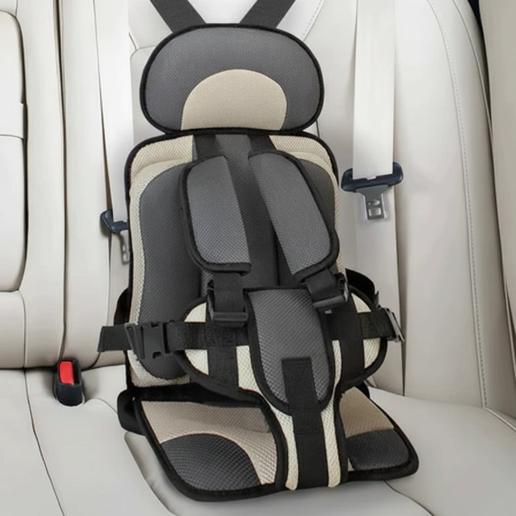 Portable Travel Car Seat With 5-Point Harness For Kids