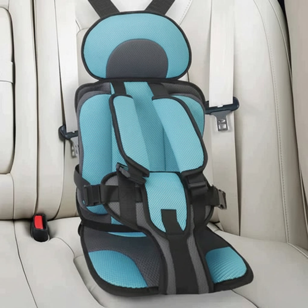 Portable Travel Car Seat With 5-Point Harness For Kids