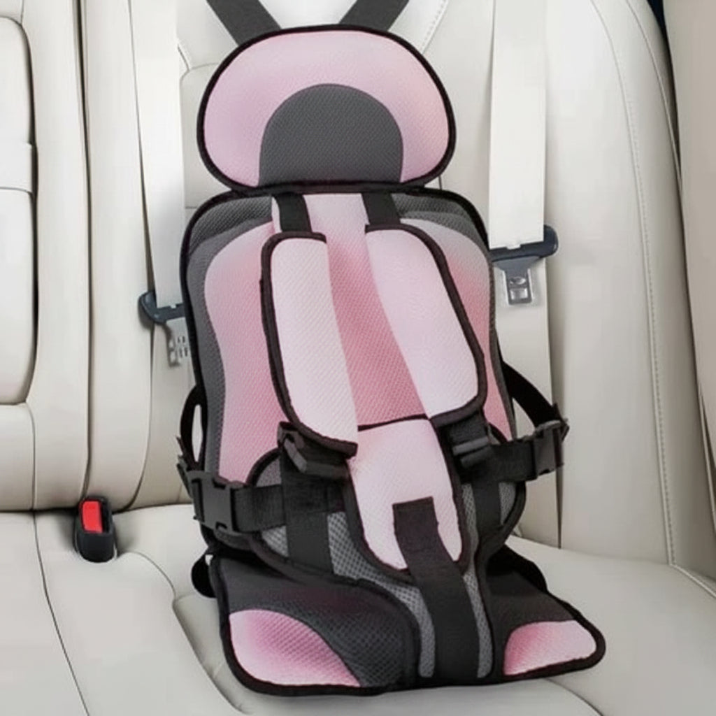 Portable Travel Car Seat With 5-Point Harness For Kids