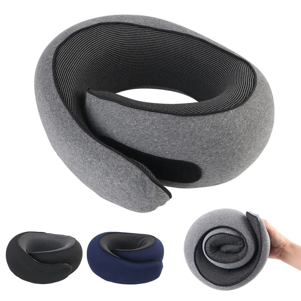 Memory Foam U Shaped Travel Neck Pillow For Comfortable Sleep On The Go