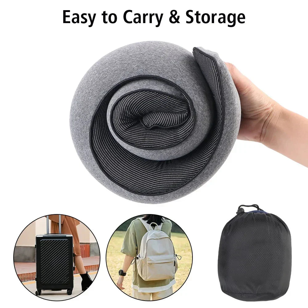 Memory Foam U Shaped Travel Neck Pillow For Comfortable Sleep On The Go