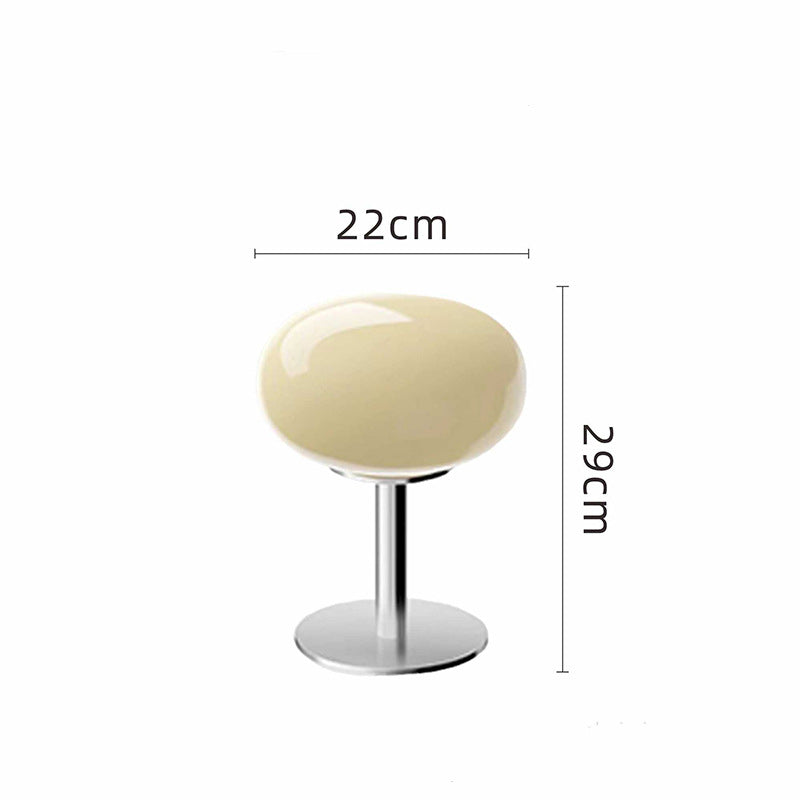 Aurelia Italian Glass Egg Table Lamp With Ambient LED Lighting