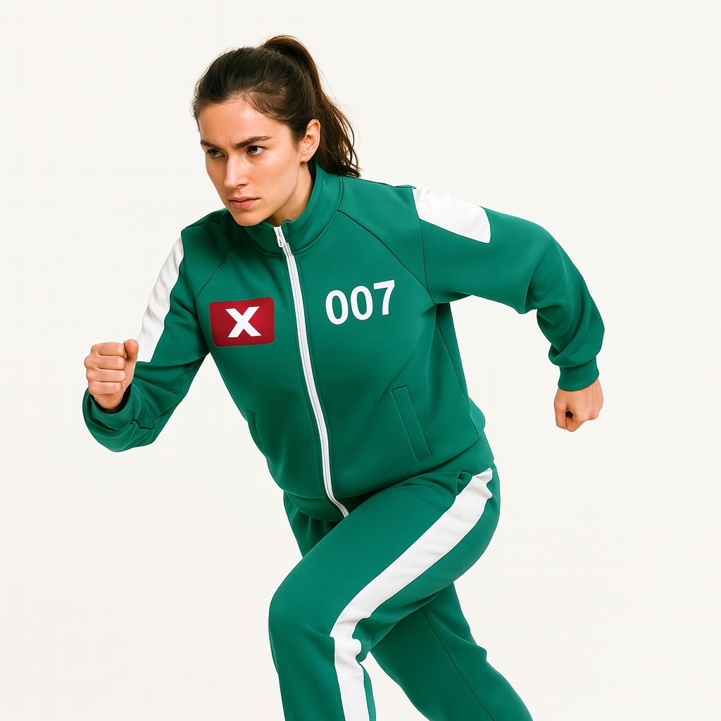 Gotowy do cosplayu uniseksowy komplet dresowy, wygodny i stylowy strój