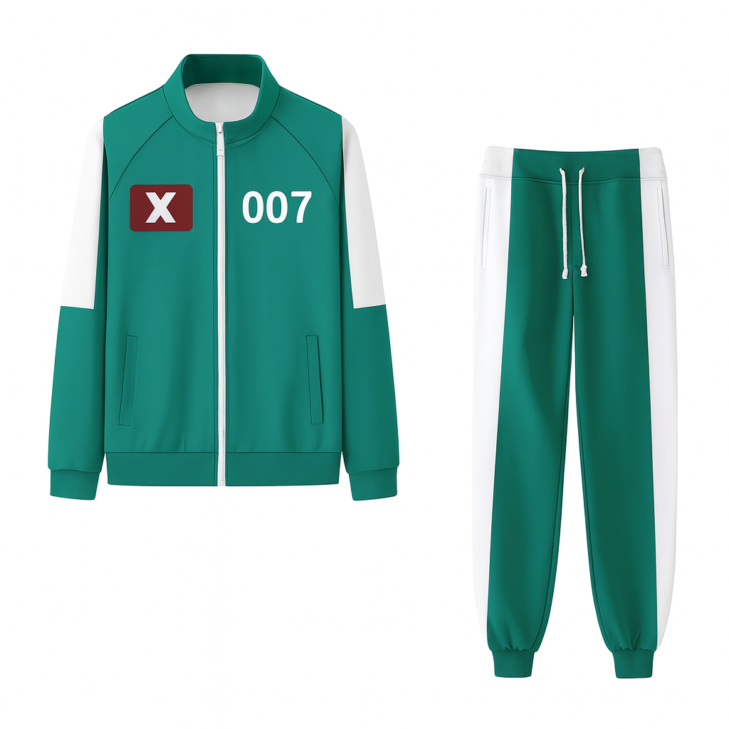 Gotowy do cosplayu uniseksowy komplet dresowy, wygodny i stylowy strój