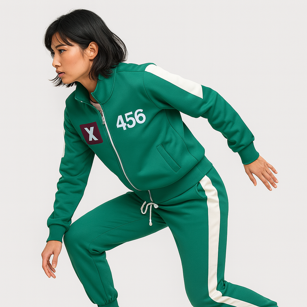 Gotowy do cosplayu uniseksowy komplet dresowy, wygodny i stylowy strój