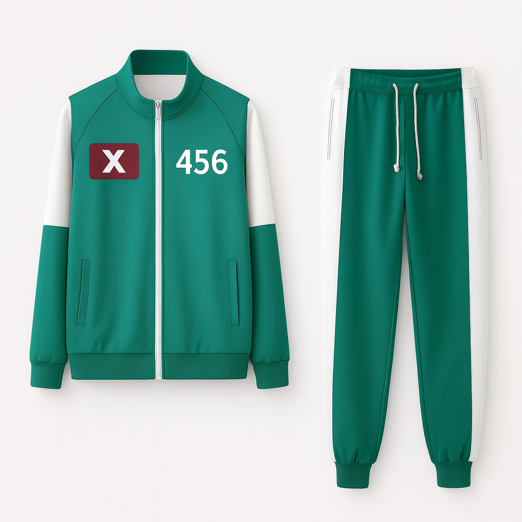 Gotowy do cosplayu uniseksowy komplet dresowy, wygodny i stylowy strój