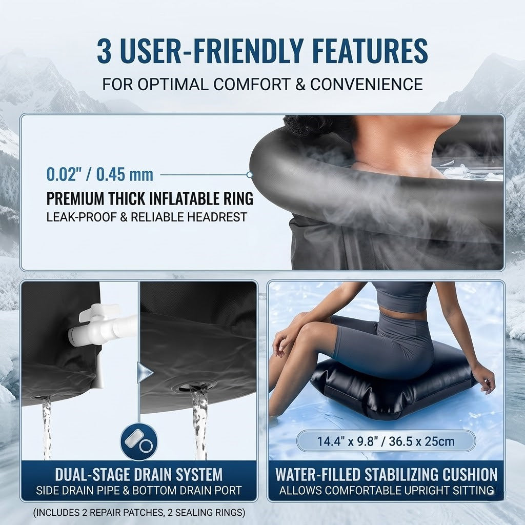 Portable Ice Bath Tub For Cold Water Routine And Home Recovery | Rosalyssa