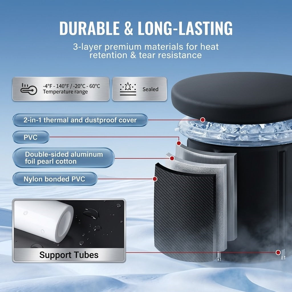 Portable Ice Bath Tub For Cold Water Routine And Home Recovery | Rosalyssa