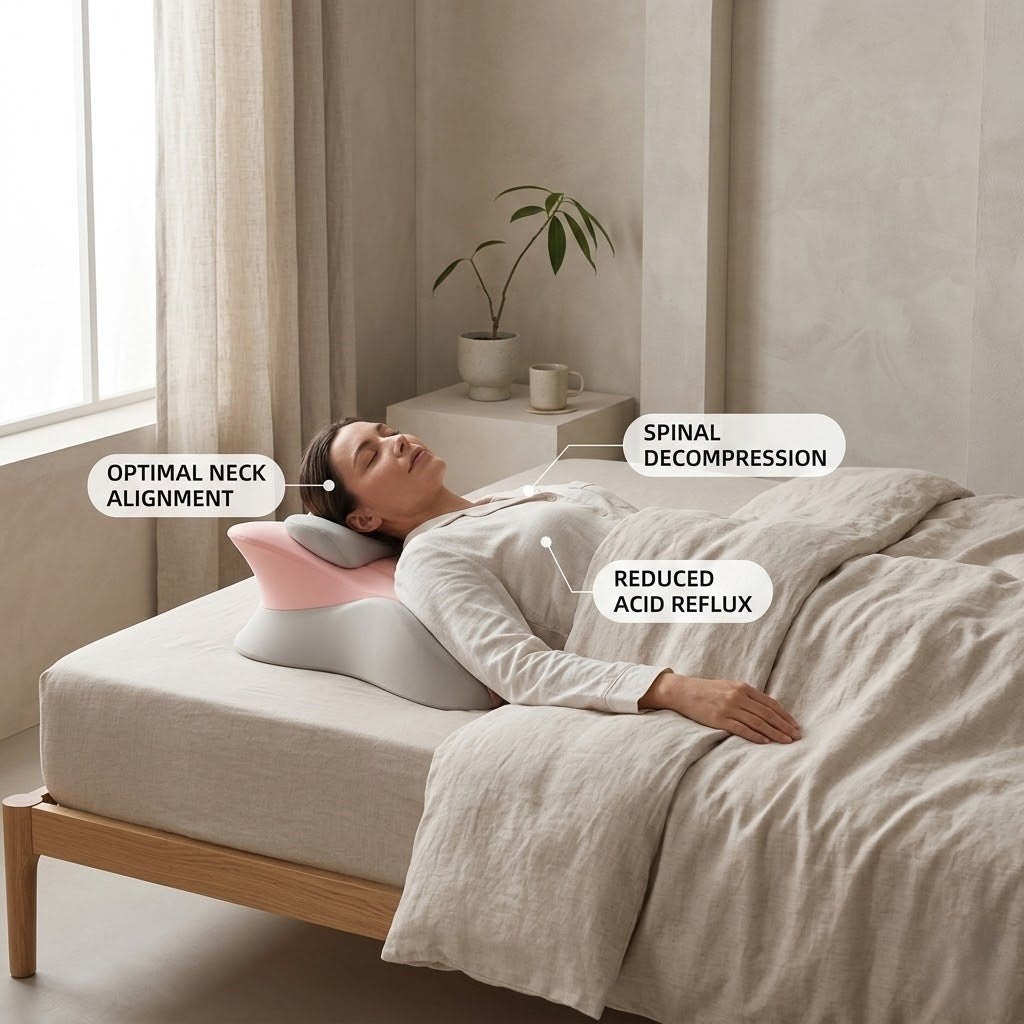Memory Foam Støttepude til Daglig Komfort i Flere Positioner | Rosalyssa