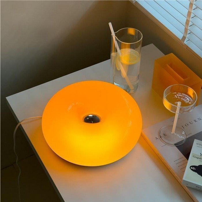 Donut-lampe fra Bauhaus Moderne LED skrivebord- og vegglampe