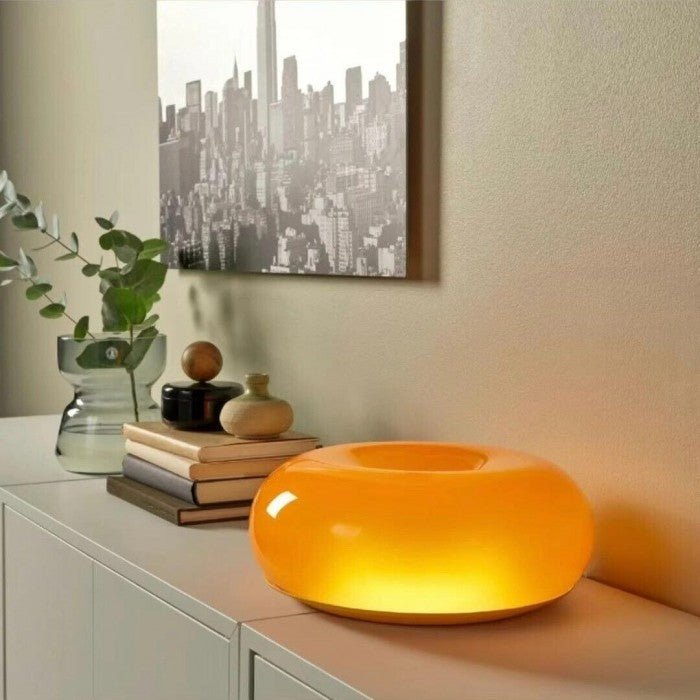 Donut-lampe fra Bauhaus Moderne LED skrivebord- og vegglampe