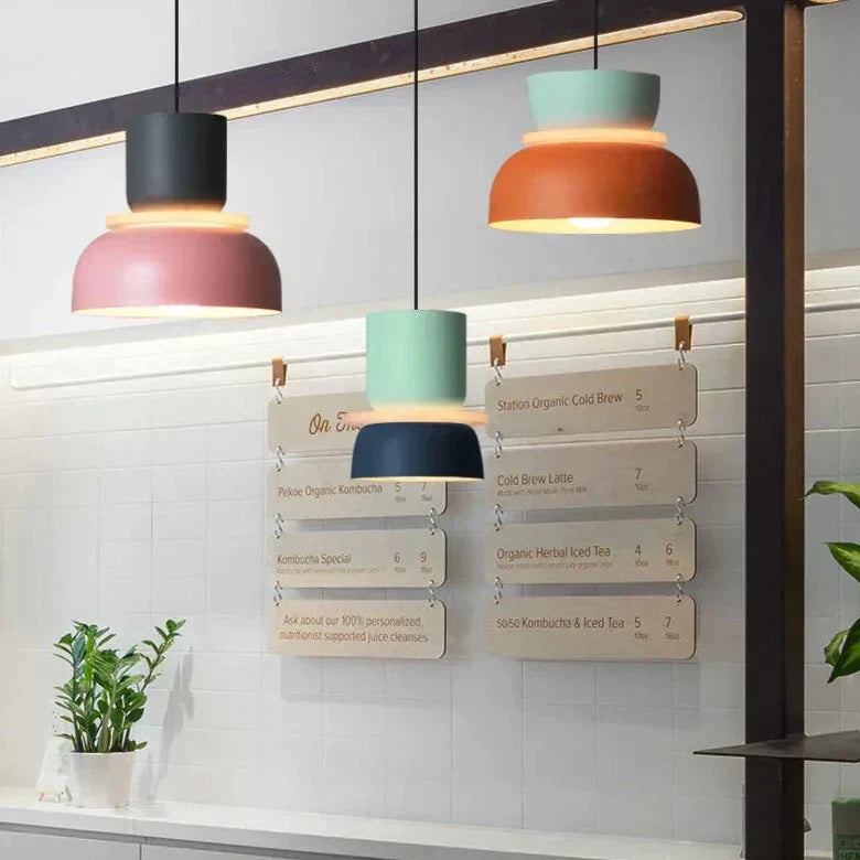Macaron Pendellampa: Pastell Nordisk Taklampa