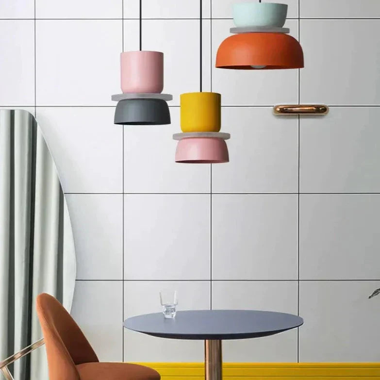 Macaron Pendellampa: Pastell Nordisk Taklampa