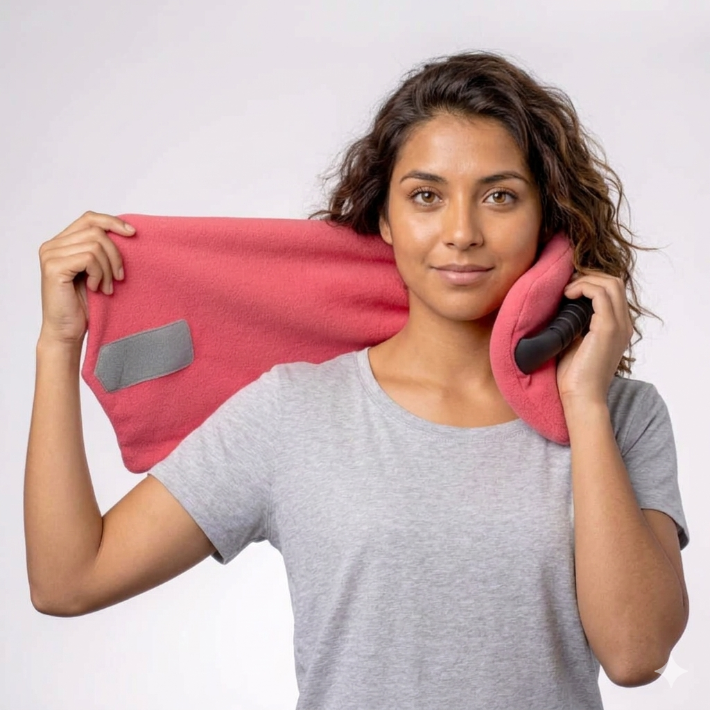 Travel Neck Pillow With Upright Support For Easy Journeys
