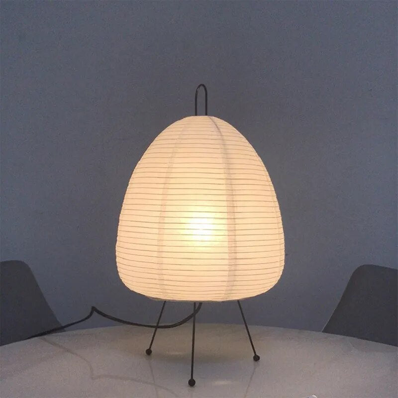 Elegantní lampa japonského stylu s papírovým stínidlem pro dekoraci obývacího pokoje