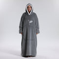 Pluche draagbare hoodie deken voor volwassenen op koude dagen
