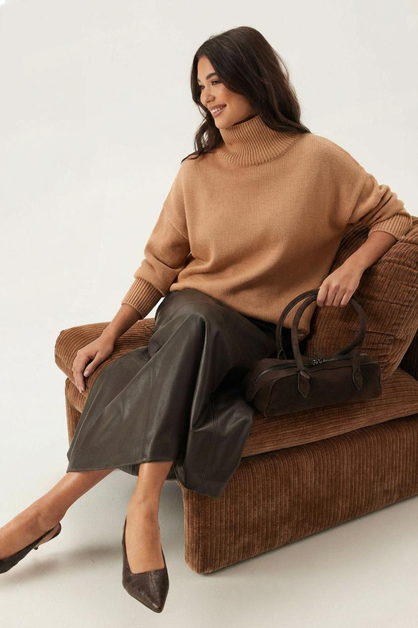 Pull Doux avec Col Roulé