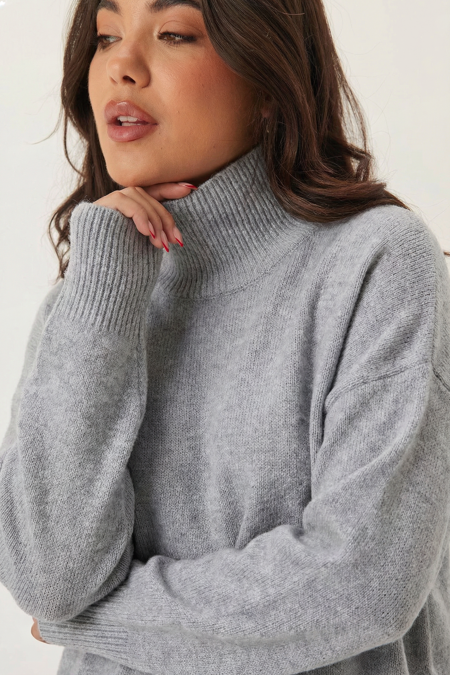 Pull Doux avec Col Roulé