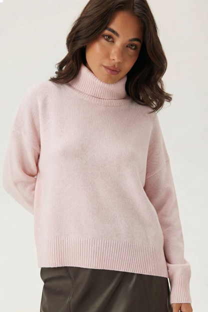 Pull Doux avec Col Roulé