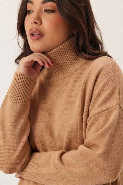 Pull Doux avec Col Roulé