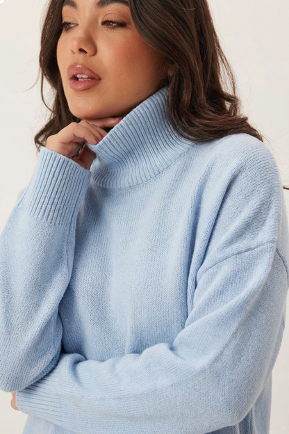 Pull Doux avec Col Roulé