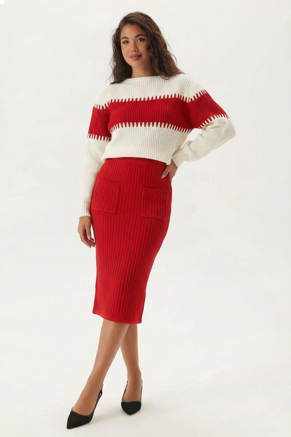 ENSEMBLE DEUX PIÈCES CÔTELÉ DÉCONTRACTÉ