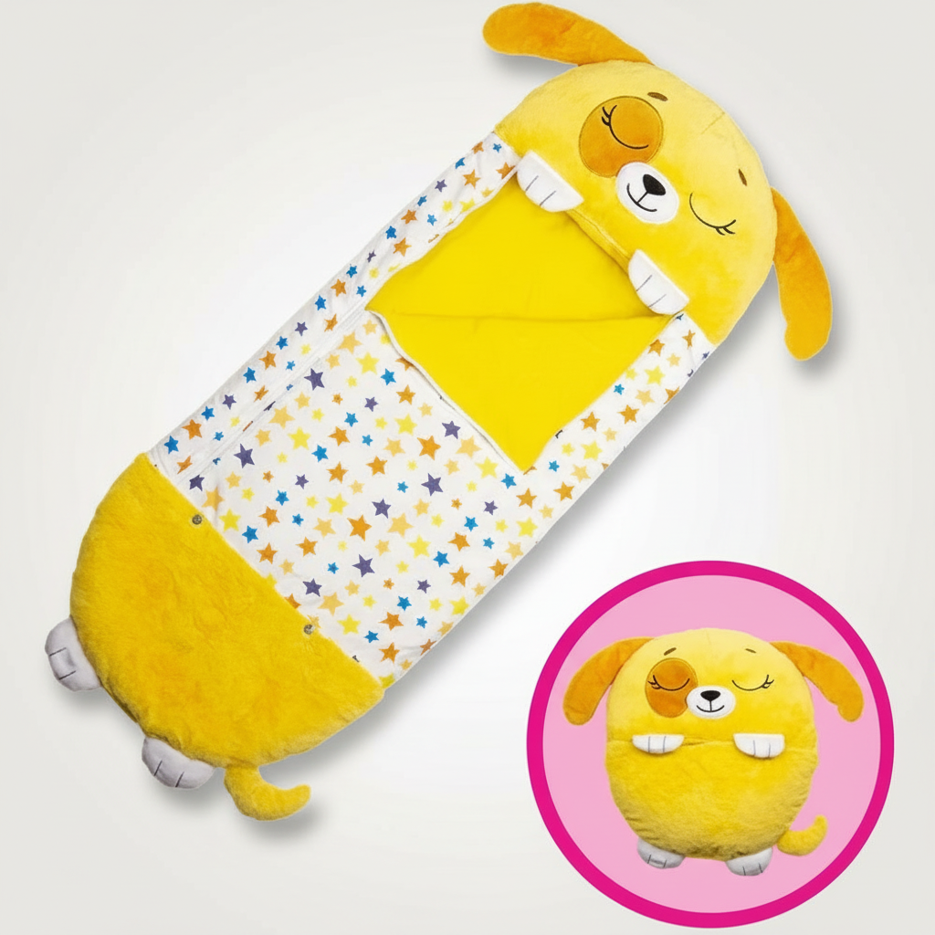 Sac de couchage léger à capuche pour enfants, idéal pour les soirées pyjama