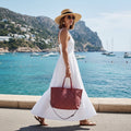 Bolsa reutilizable para mujer para viajes y compras diarias
