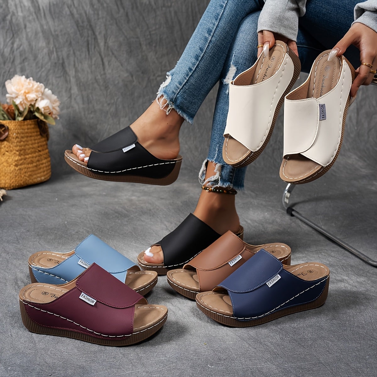 Espadrille Sandals For Women With Wedge Sole For Everyday Wear
